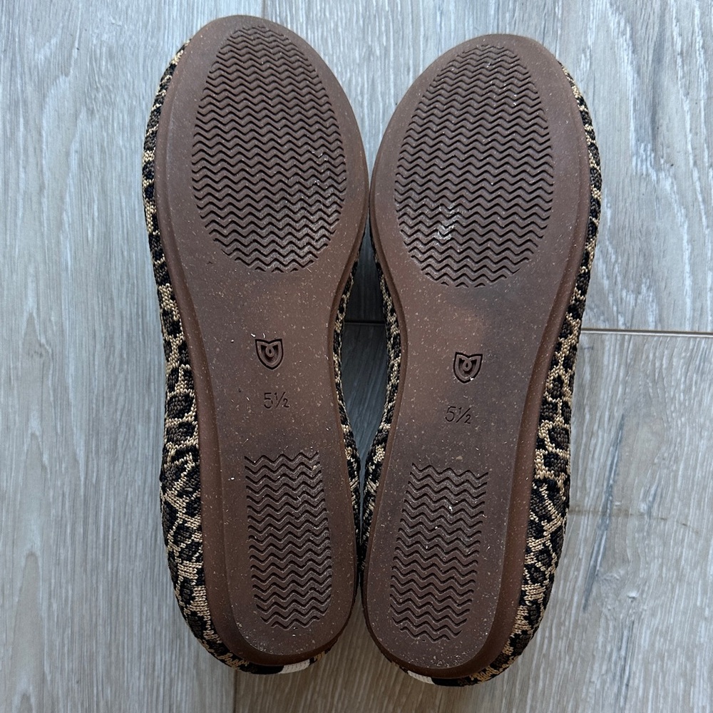 Rothy's Animal Print Loafers with Red Interior - Picture 4 of 5